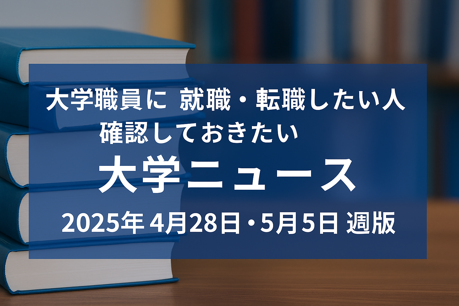 大学ニュース（2025年4月28日版）