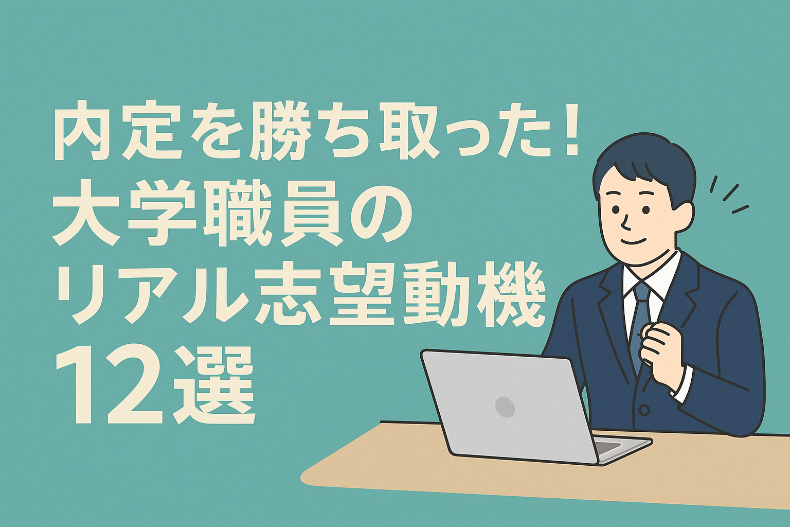 内定を勝ち取った！大学職員のリアル志望動機12選